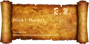 Röckl Margit névjegykártya